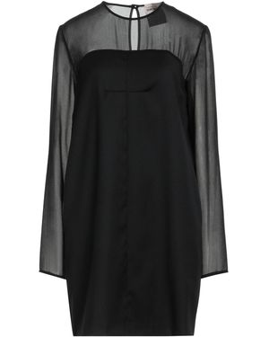 Semicouture Mini Dress Virgin Wool, Polyester, Viscose, Elastane - Black