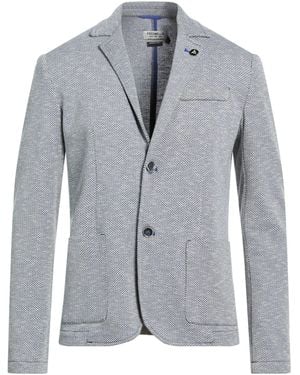 Fred Mello Blazer Polyester, Cotton - Blue