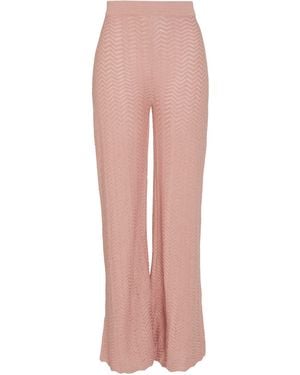 Fedeli Trousers Linen, Cotton - Pink