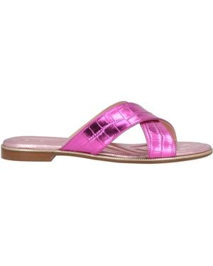 Baldinini Fuchsia Sandals Leather - Pink