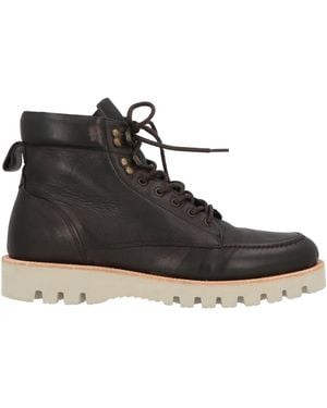 Oliver Sweeney Dark Ankle Boots Leather - Black