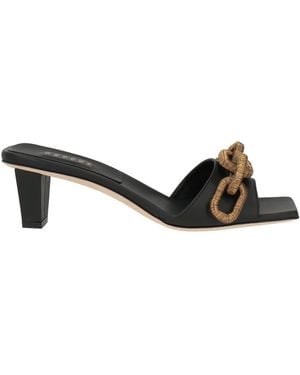 Serena Uziyel Sandals Leather - Black