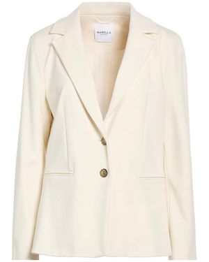 Marella Ivory Blazer Viscose, Polyamide, Elastane - Natural
