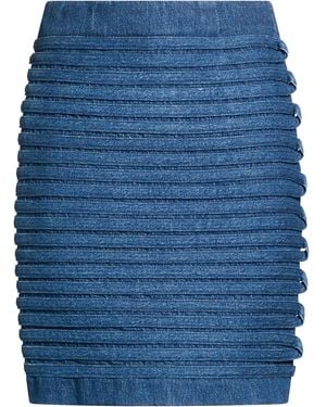 Versace Jupe En Jean - Bleu