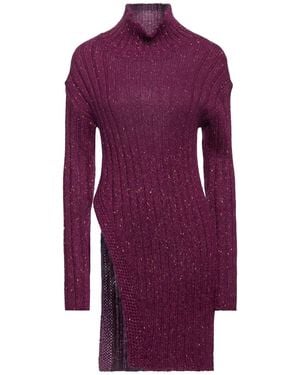 Manila Grace Rollkragenpullover - Lila