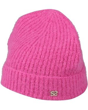Sandro Hat Polyamide, Alpaca Wool, Mohair Wool, Elastane - Pink
