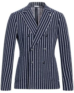 Manuel Ritz Midnight Blazer Cotton, Polyester - Blue