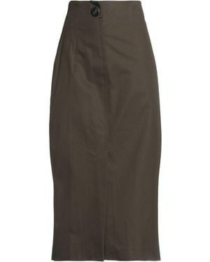 Sa Su Phi Military Midi Skirt Cotton - Gray