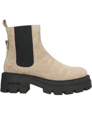 Sergio Rossi Khaki Ankle Boots Calfskin - Black
