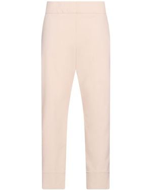 ALESSIA SANTI Cream Pants Cotton, Polyamide, Elastane - Natural