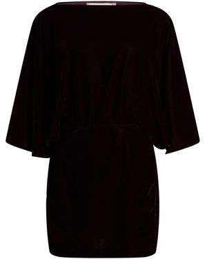 ViCOLO Plum Mini Dress Polyester - Black