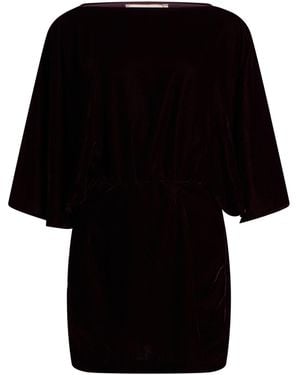 ViCOLO Plum Mini Dress Polyester - Black