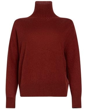 Aragona Brick Turtleneck Cashmere - Red