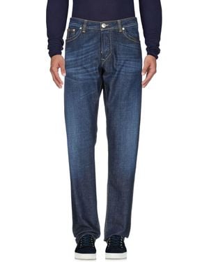 Barba Napoli Pantalon En Jean - Bleu