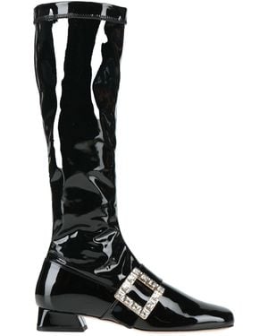 Roger Vivier Boot Leather - Black