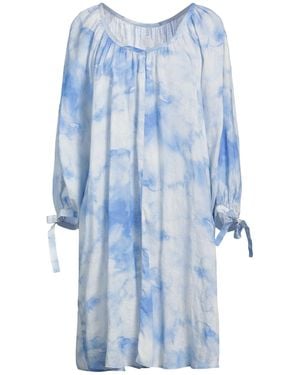 120% Lino Midi Dress - Blue