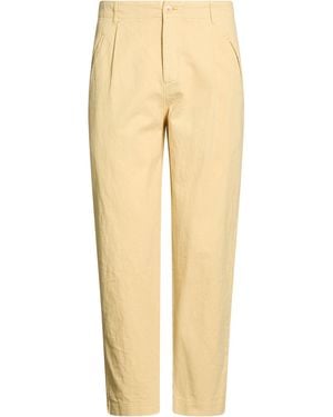 Folk Marigold Pants Linen, Cotton - Natural