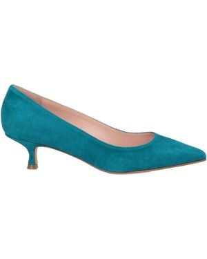 Anna F. Court Shoes Leather - Blue