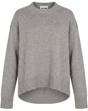 Jil Sander Sweater Cashmere, Cotton, Polyester - Gray