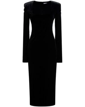 Patrizia Pepe Midi-Kleid - Schwarz