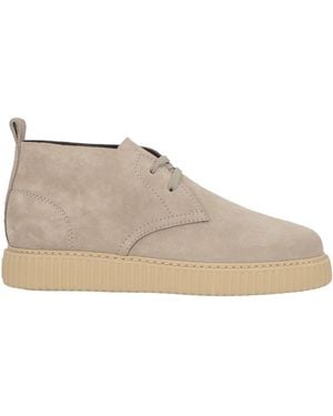 Hogan Sand Ankle Boots Leather - Natural