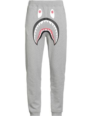 A Bathing Ape Trousers Cotton - Grey