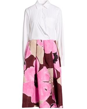 Sara Roka Midi Dress - Pink