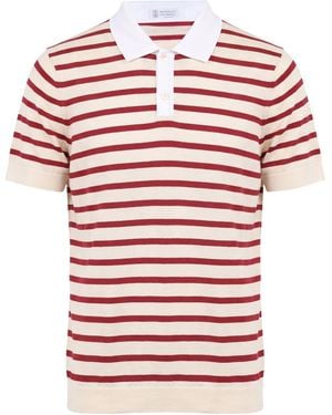 Brunello Cucinelli Polo Shirt Cotton - Red