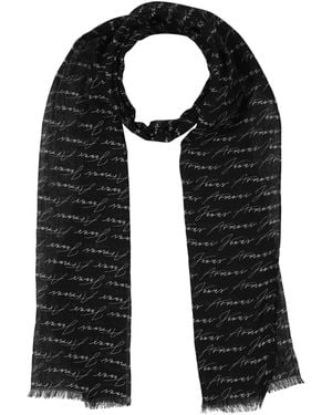 Armani Jeans Scarf Modal, Cotton - Black