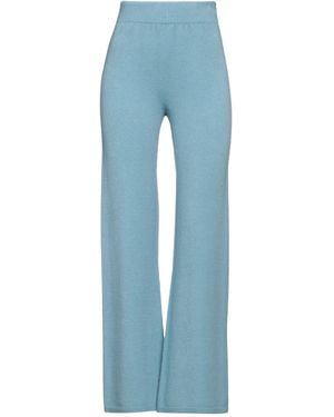 Rebel Queen Pants Viscose, Polyester, Polyamide - Blue