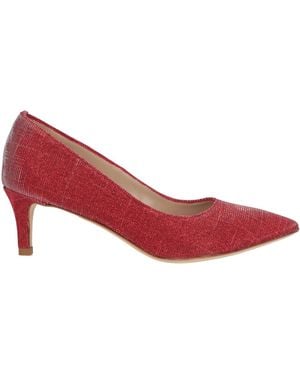 Walter Violet Pumps Textile Fibers - Red