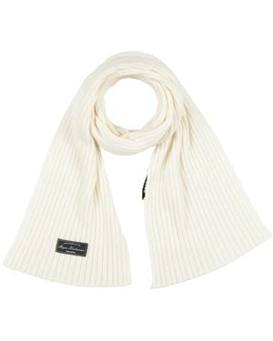 MSGM Ivory Scarf Wool, Polyamide - White
