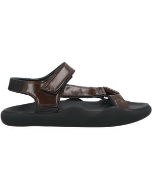 Christopher Kane Sandals Textile Fibers, Leather - Black