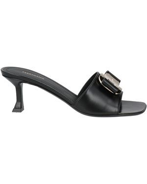 Ferragamo Sandals Leather - Black