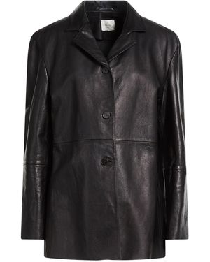 Alysi Chocolat Jacket Leather - Black