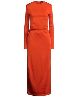 Jil Sander Robe Longue - Rouge