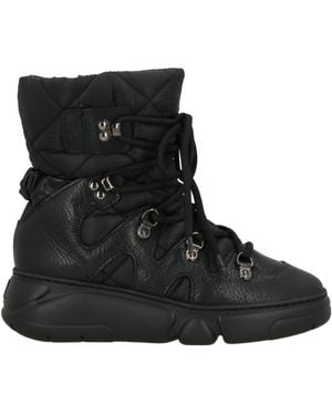 Agl Attilio Giusti Leombruni Ankle Boots Leather, Textile Fibers - Black