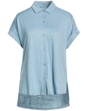 Majestic Filatures Shirt Linen, Elastane - Blue