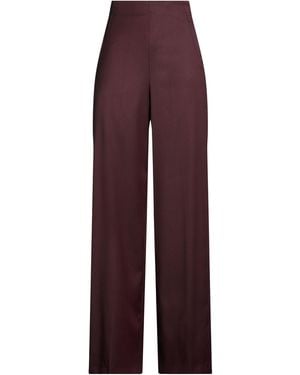 Pinko Burgundy Pants Wool, Polyester, Viscose, Elastane - Purple