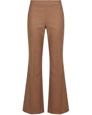 Kocca Camel Pants Polyester, Viscose, Elastane - Brown