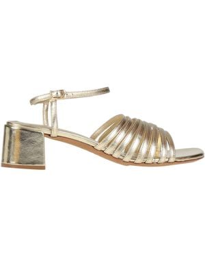 Mansur Gavriel Sandals Leather - Natural