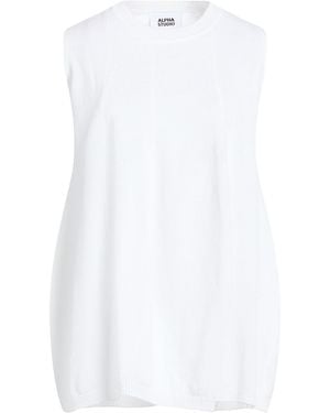 Alpha Studio Sweater Cotton - White