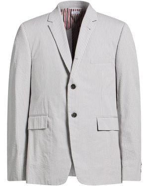 Thom Browne Blazer Cotton - Gray