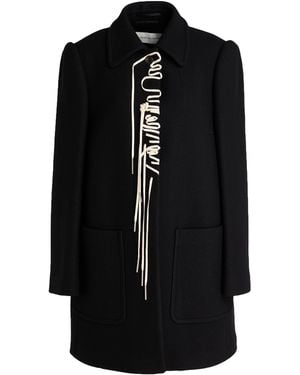 Dries Van Noten Coat Wool, Polyamide - Black