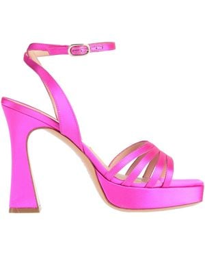 FRANCESCO SACCO Fuchsia Sandals Textile Fibres - Pink