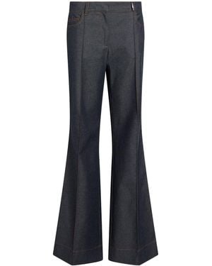 Barbara Bui Trousers Cotton, Elastane - Blue