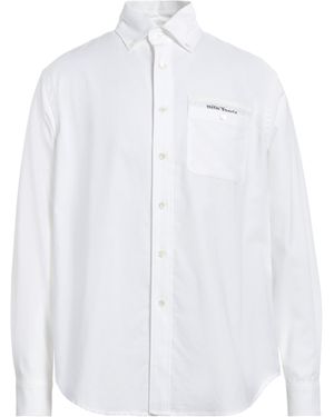 Palm Angels Button-Down Collar Cotton Shirt - White