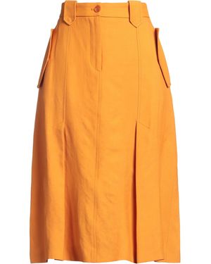 Alberta Ferretti Midi Skirt - Orange