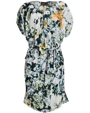 Vivienne Westwood Ivory Mini Dress Viscose, Silk - Green