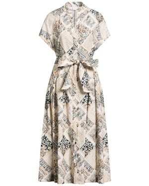 Eleventy Midi Dress Linen - White